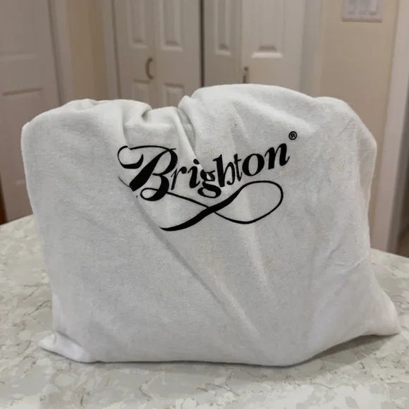 Brighton women's rattan & brown leather shoulder purse - near perfect condition - Picture 12 of 12